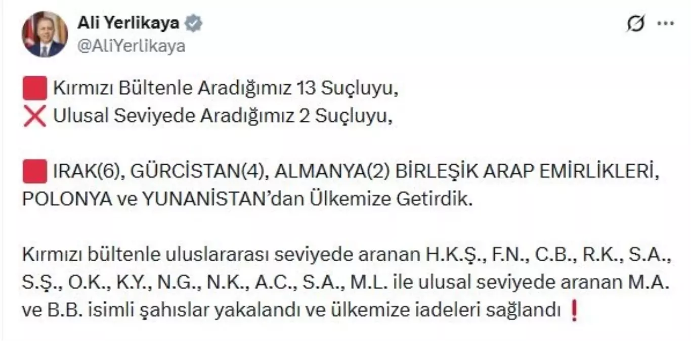 15 firari suclu yurt disinda yakalandi BPkrAWlp.jpg